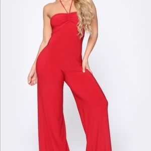 🔥 NEVER WORN red jumpsuit